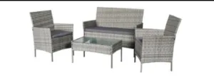 Triditional 4 Garden Set (Grey)