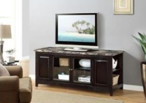 Artificial Marble Top TV Stand (Cherry Variant)