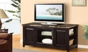 Artificial Marble Top TV Stand (Oak)