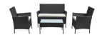Triditional 4 Garden Set (Black)