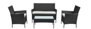 Triditional 4 Garden Set (Black)