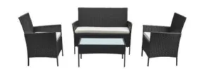 Triditional 4 Garden Set (Black)